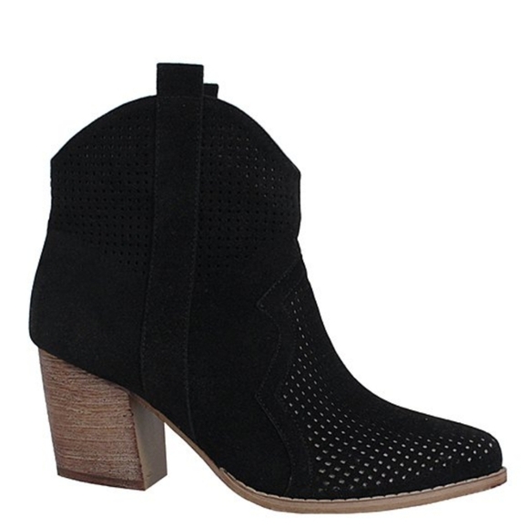Yoki Western Style Perforated Replay Booties - Picture 4 of 10
